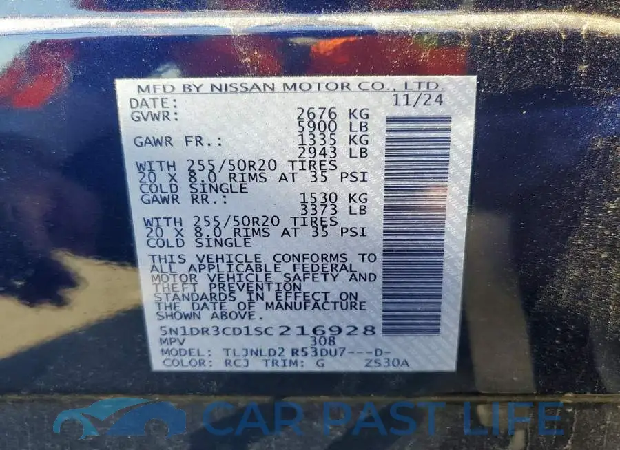 5N1DR3CD1SC216928# 13