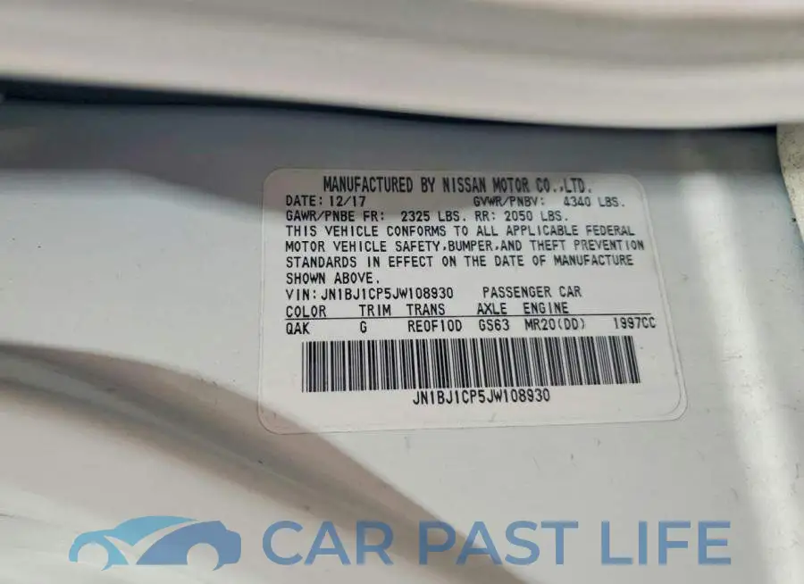 JN1BJ1CP5JW108930# 14
