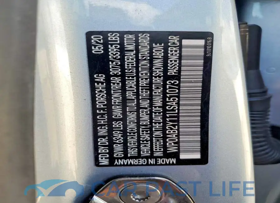 WP0AB2Y11LSA51073# 12