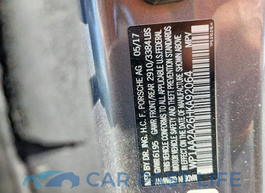WP1AA2A26HKA92064# 12