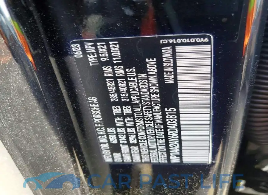 WP1AA2AY6RDA03815# 12