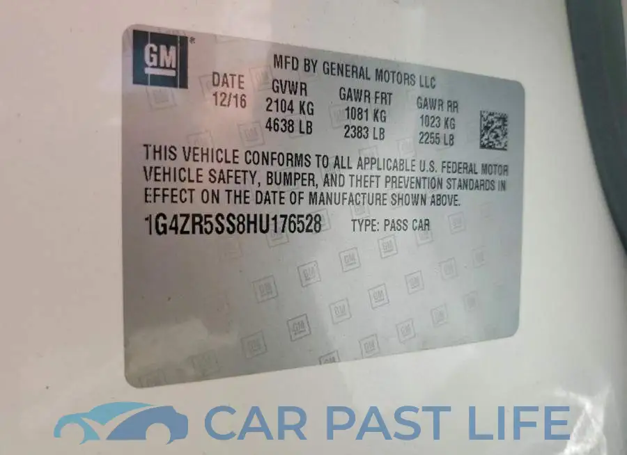 1G4ZR5SS8HU176528# 12