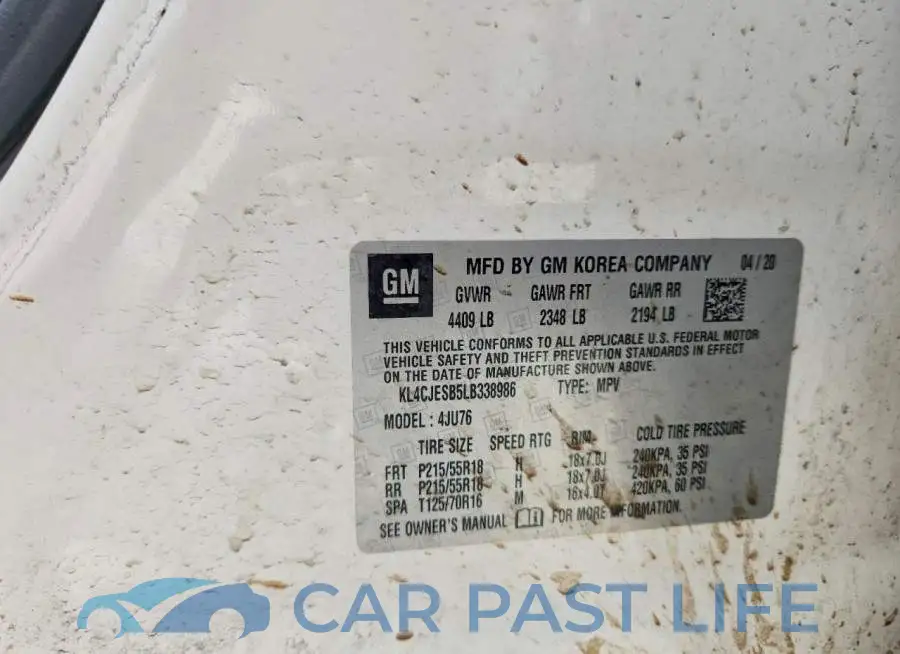KL4CJESB5LB338986# 13