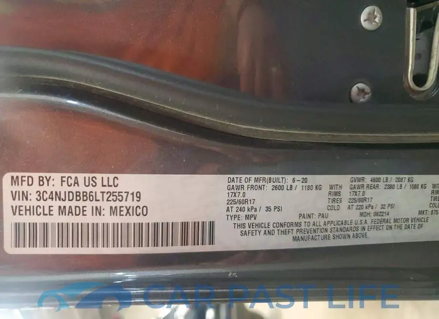 3C4NJDBB6LT255719# 14