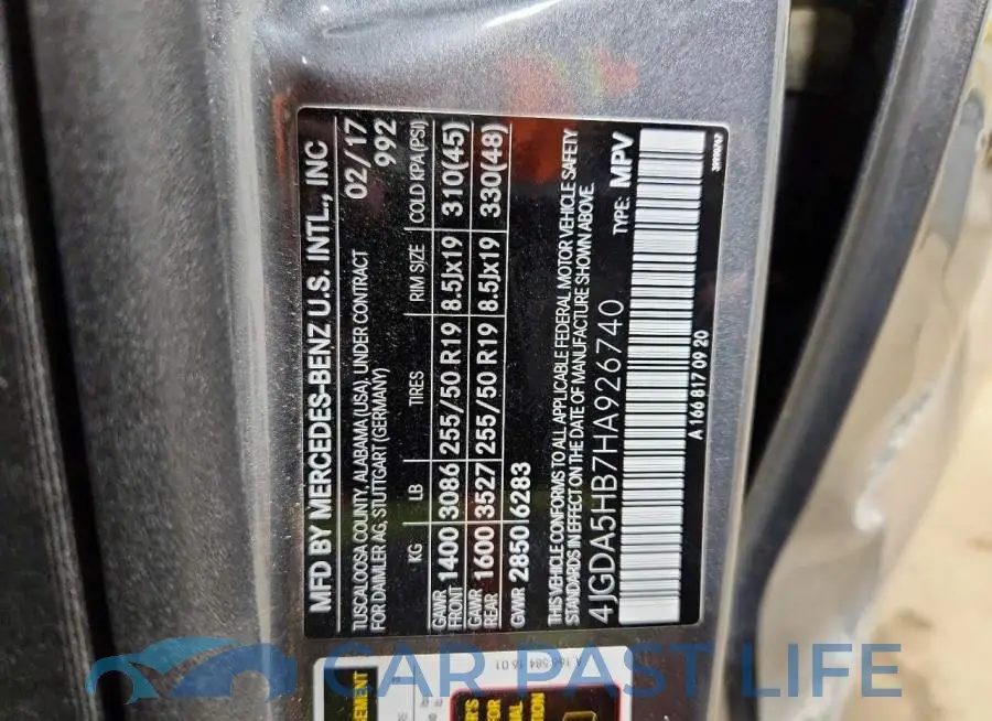 4JGDA5HB7HA926740# 14