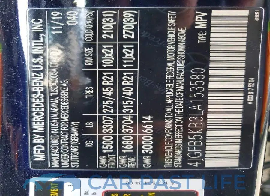 4JGFB5KB3LA153580# 13