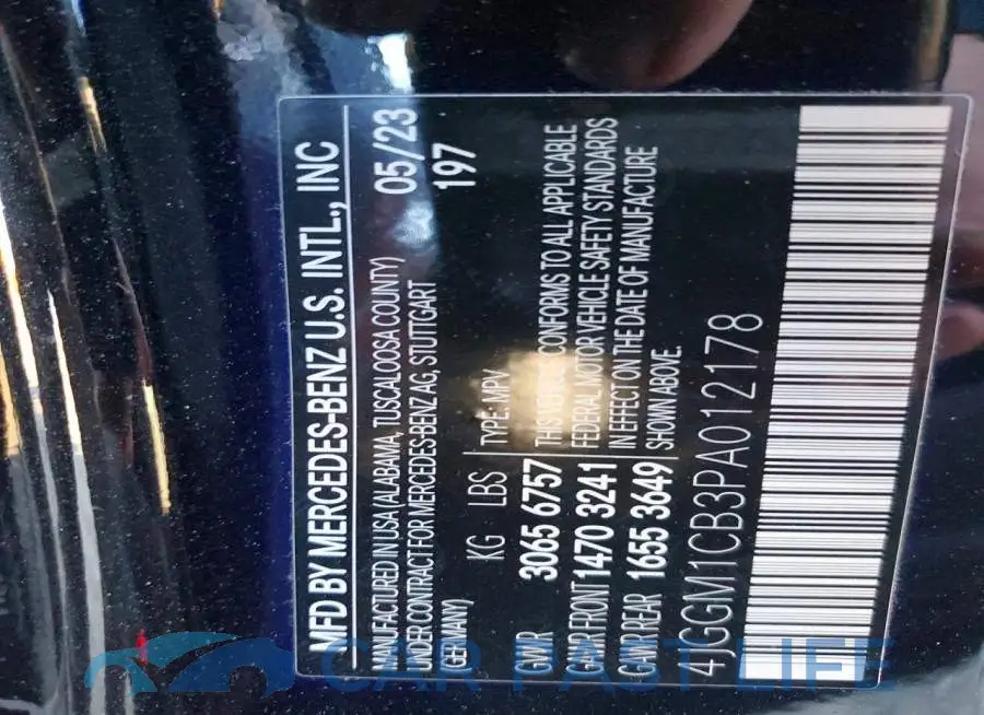 4JGGM1CB3PA012178# 13