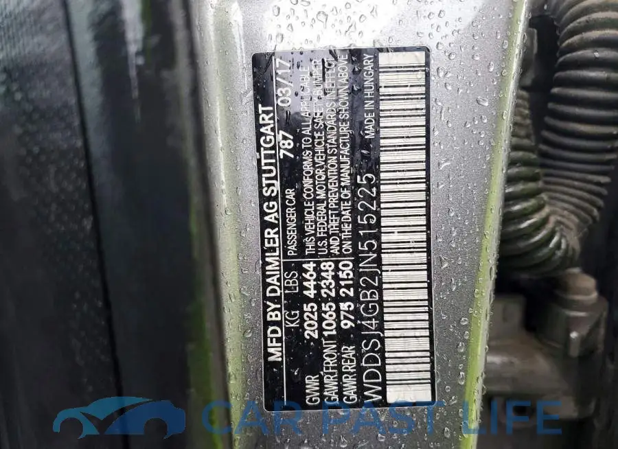 WDDSJ4GB2JN515225# 12