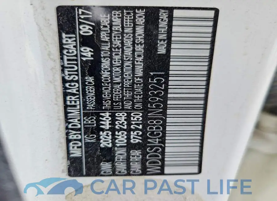 WDDSJ4GB8JN593251# 12