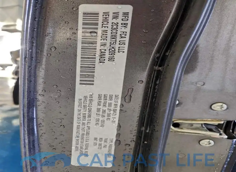 2C3CDXKT5LH209160# 12