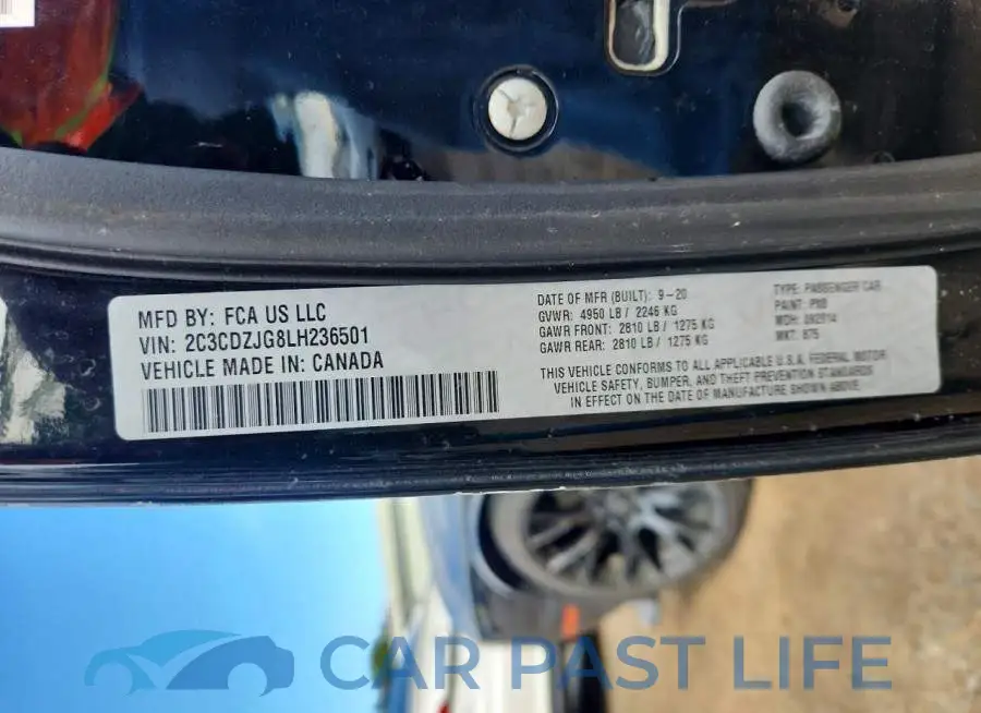 2C3CDZJG8LH236501# 13