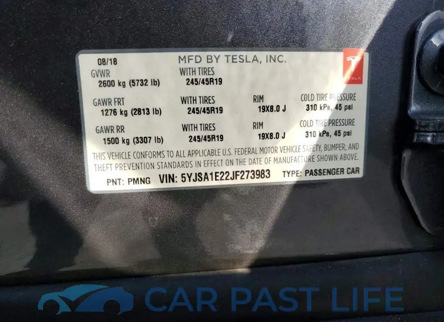 5YJSA1E22JF273983# 12