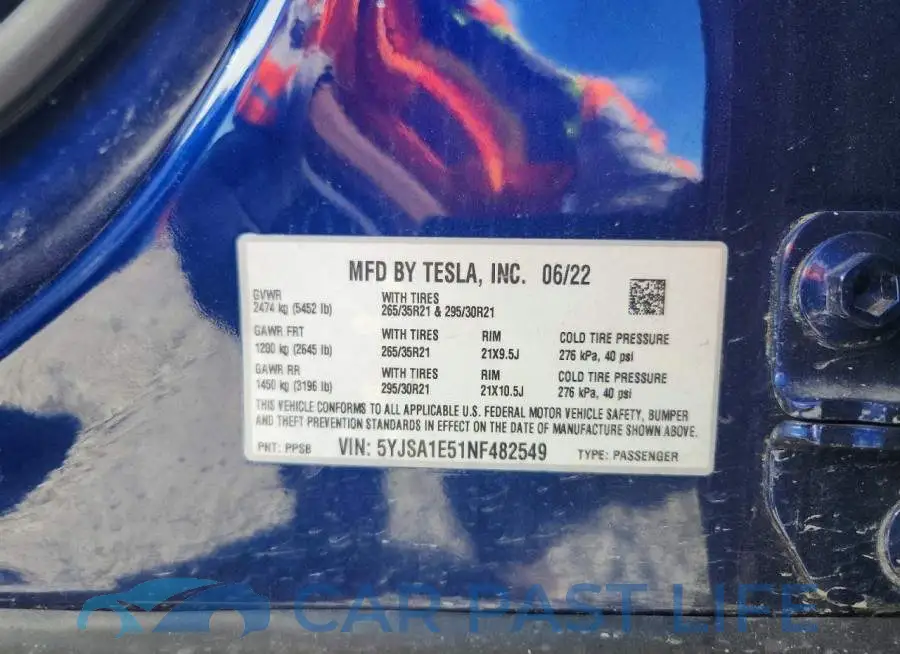 5YJSA1E51NF482549# 12