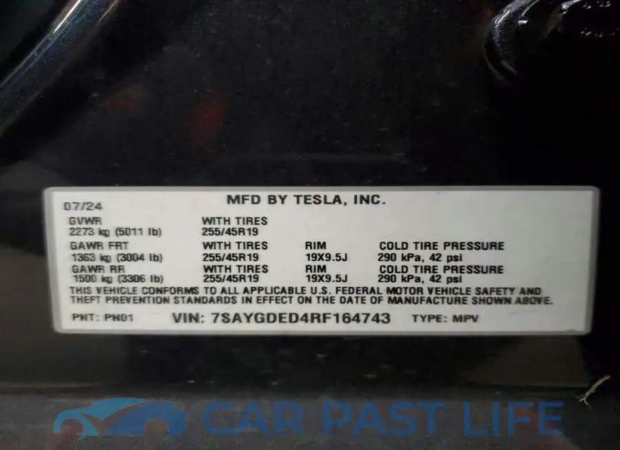 7SAYGDED4RF164743# 13