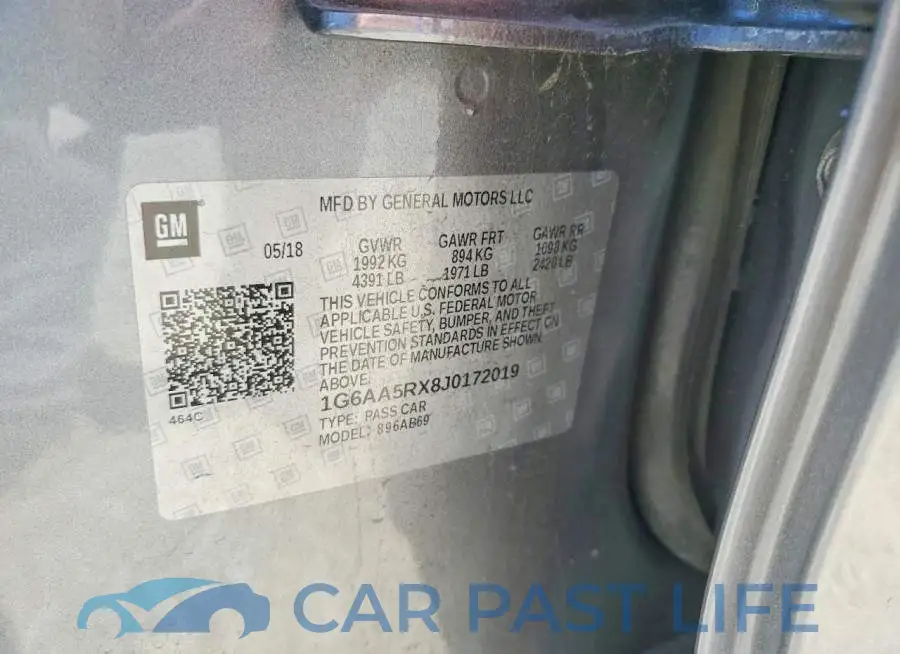 1G6AA5RX8J0172019# 12