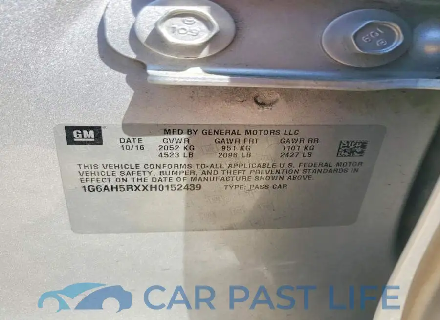1G6AH5RXXH0152439# 12