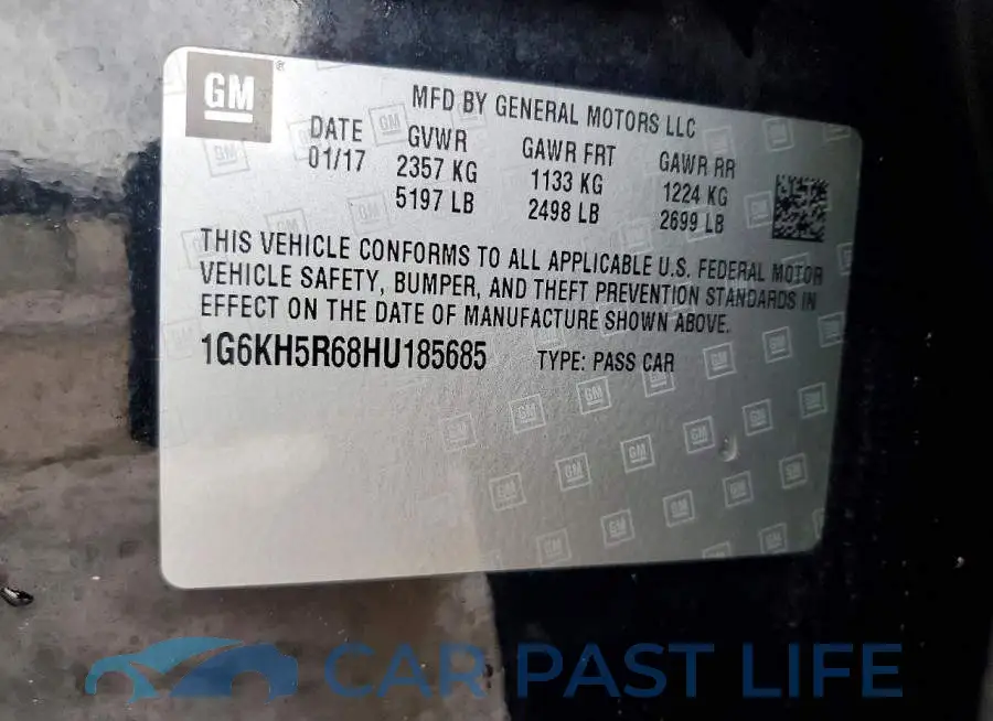 1G6KH5R68HU185685# 12