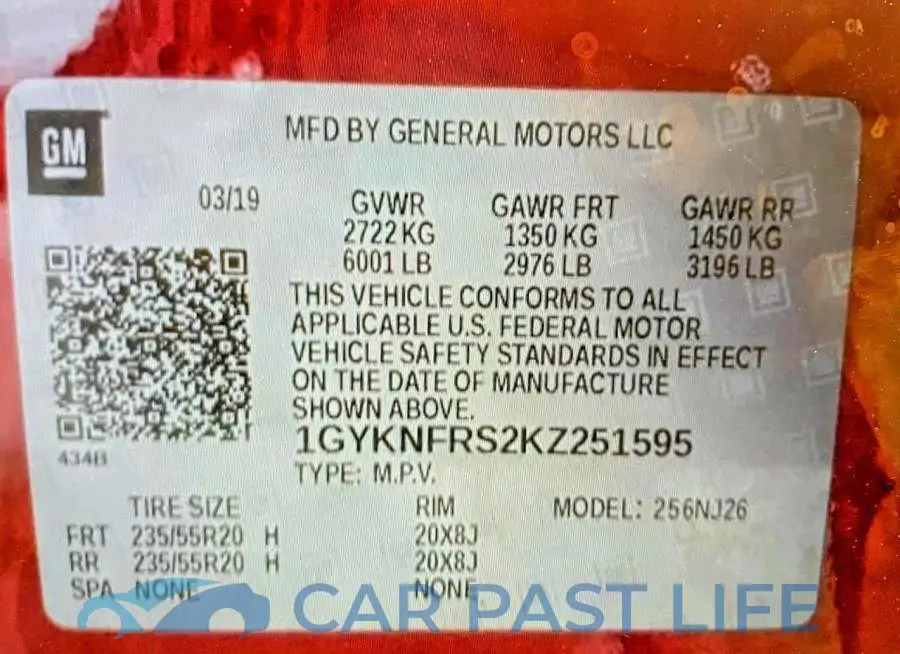 1GYKNFRS2KZ251595# 10