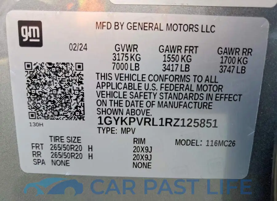 1GYKPVRL1RZ125851# 13