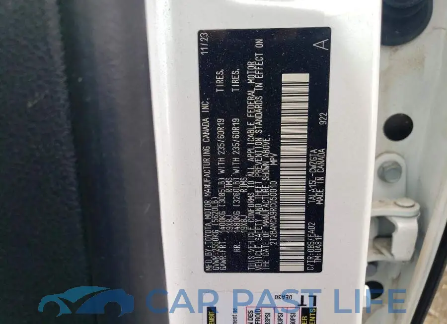 2T2BAMCA9RC050010# 12