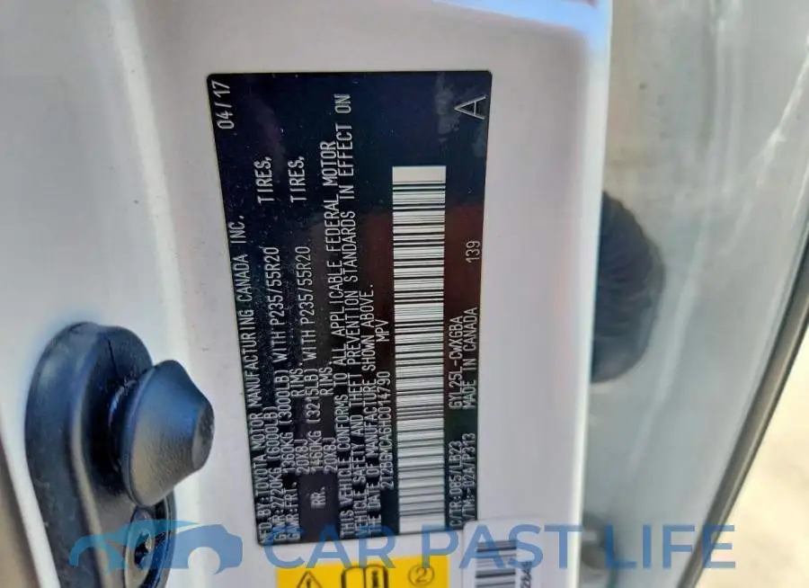 2T2BGMCA6HC014790# 13