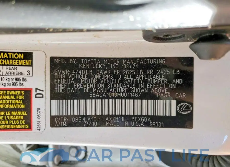 58ACA1C13MU011467# 13