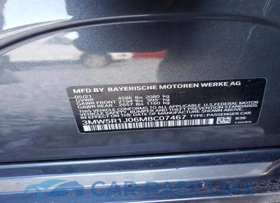 3MW5R1J06M8C07467# 12