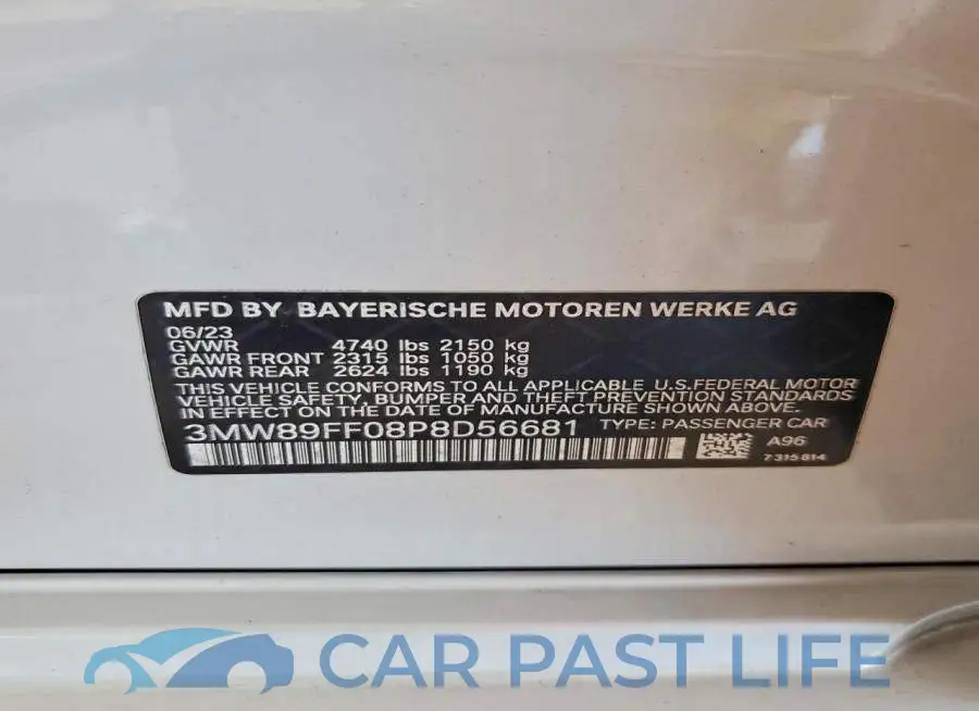 3MW89FF08P8D56681# 12