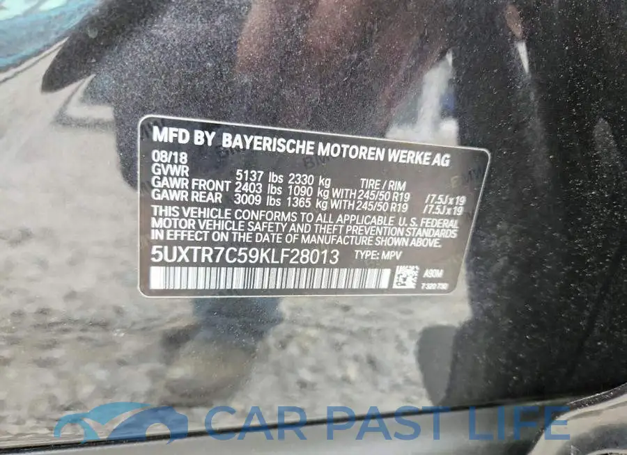 5UXTR7C59KLF28013# 13