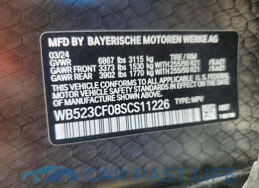 WB523CF08SCS11226# 12