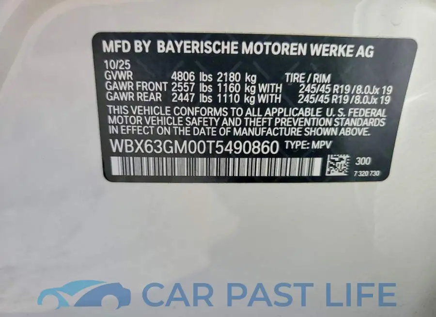 WBX63GM00T5490860# 13