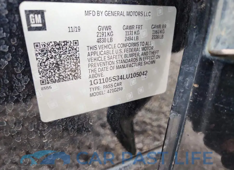 1G1105S34LU105042# 12