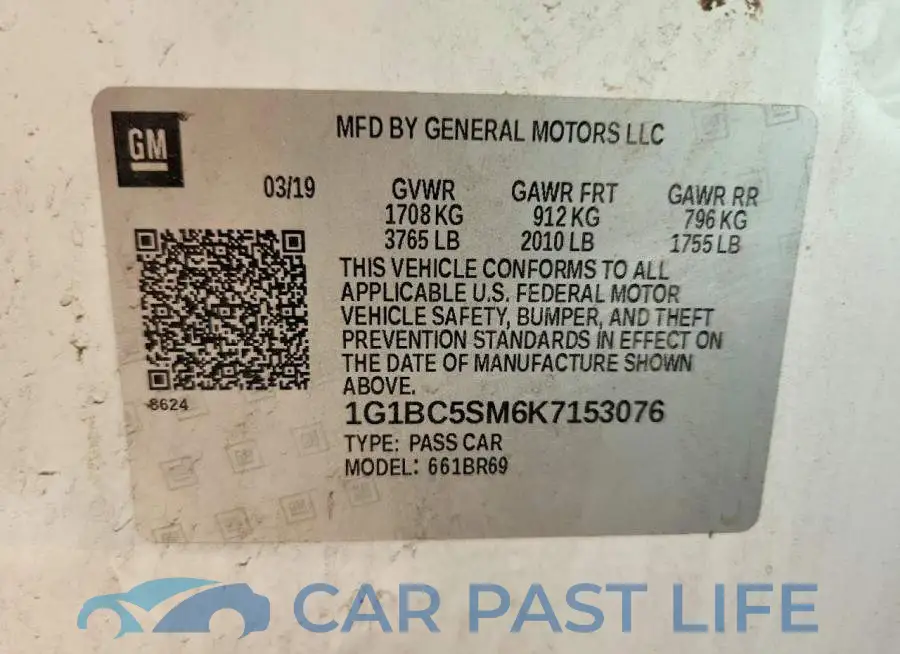 1G1BC5SM6K7153076# 12