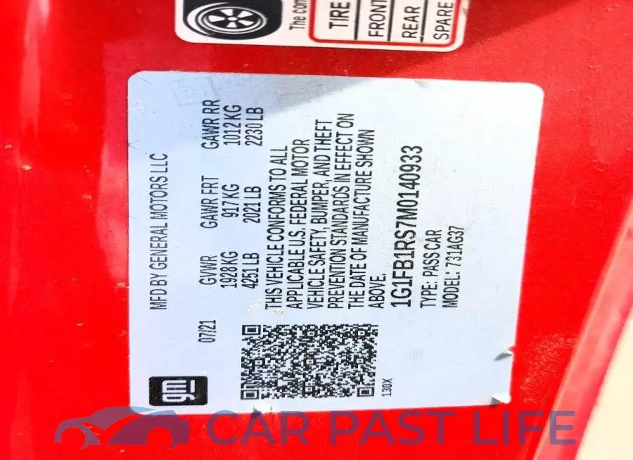 1G1FB1RS7M0140933# 12