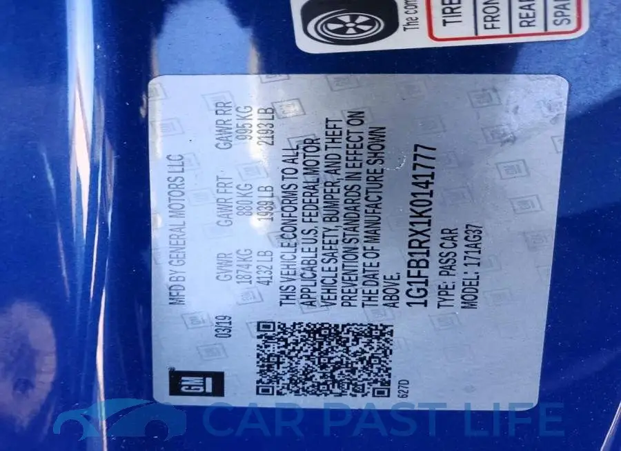1G1FB1RX1K0141777# 12