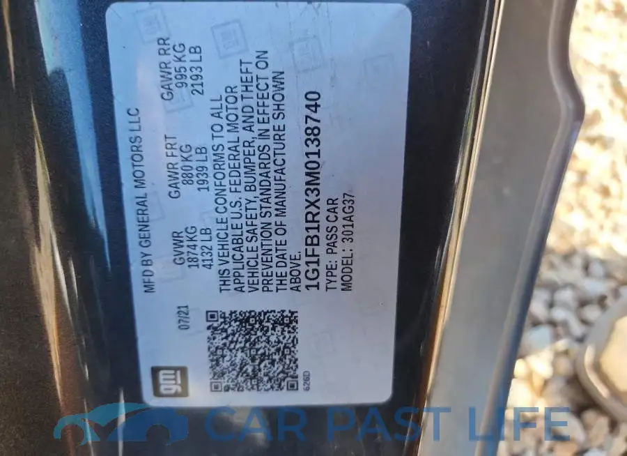 1G1FB1RX3M0138740# 12