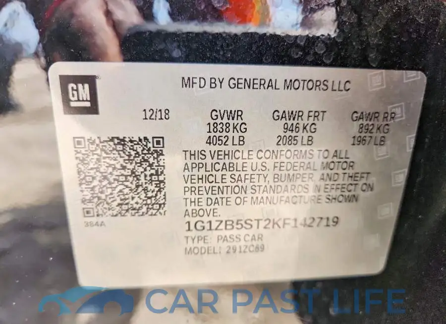 1G1ZB5ST2KF142719# 13
