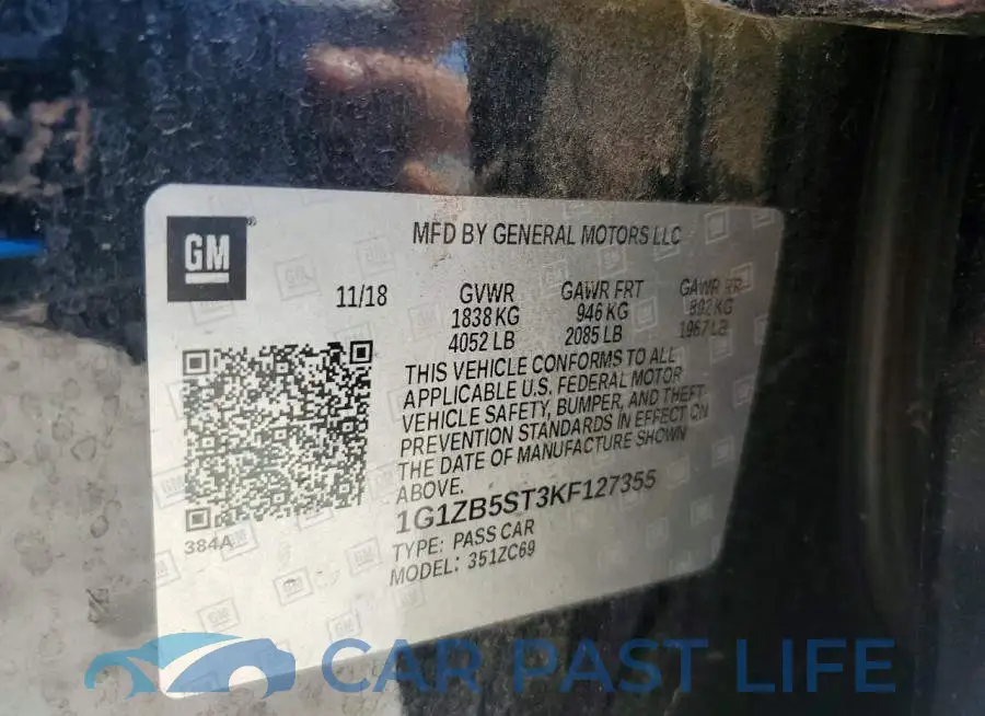 1G1ZB5ST3KF127355# 13