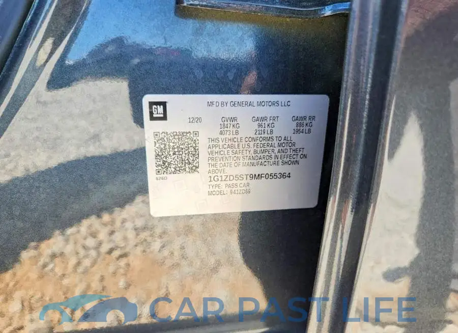 1G1ZD5ST9MF055364# 12