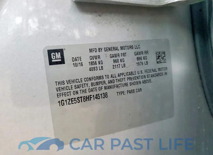 1G1ZE5ST8HF145138# 12