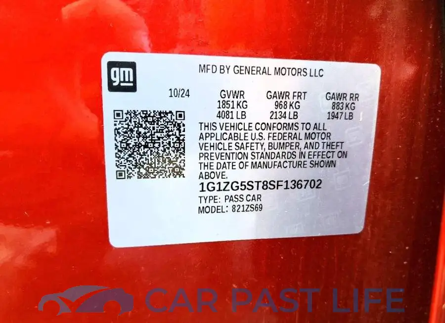 1G1ZG5ST8SF136702# 12