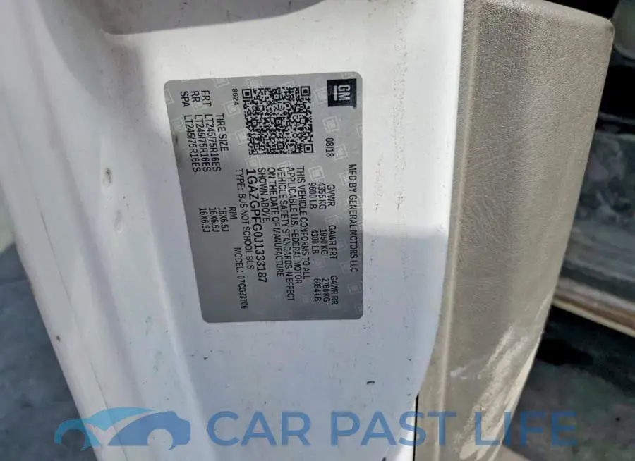 1GAZGPFG0J1333187# 12