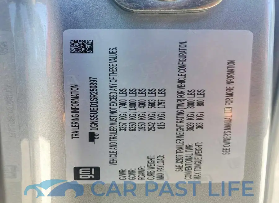 1GNS5UED1SR250897# 13