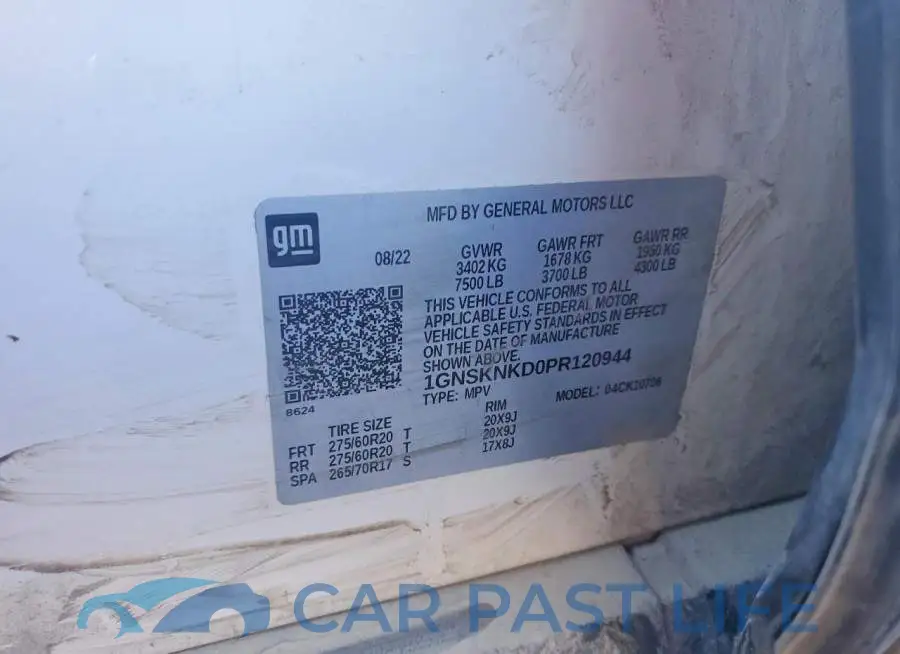 1GNSKNKD0PR120944# 14