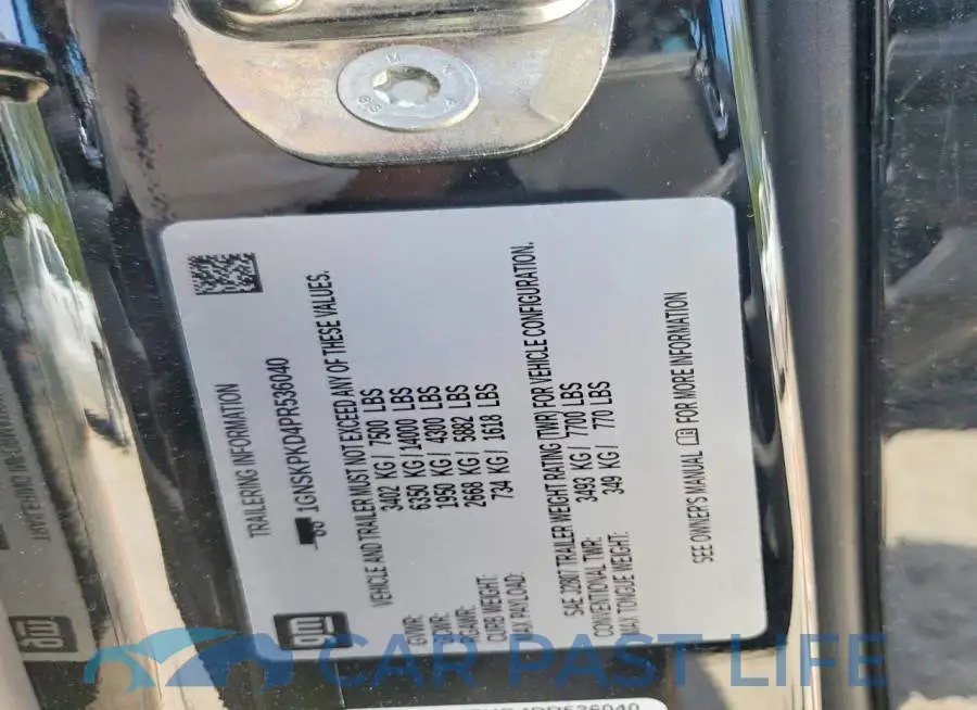 1GNSKPKD4PR536040# 13