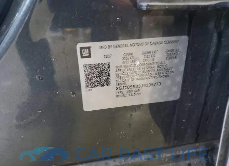 2G1105S33J9135773# 12