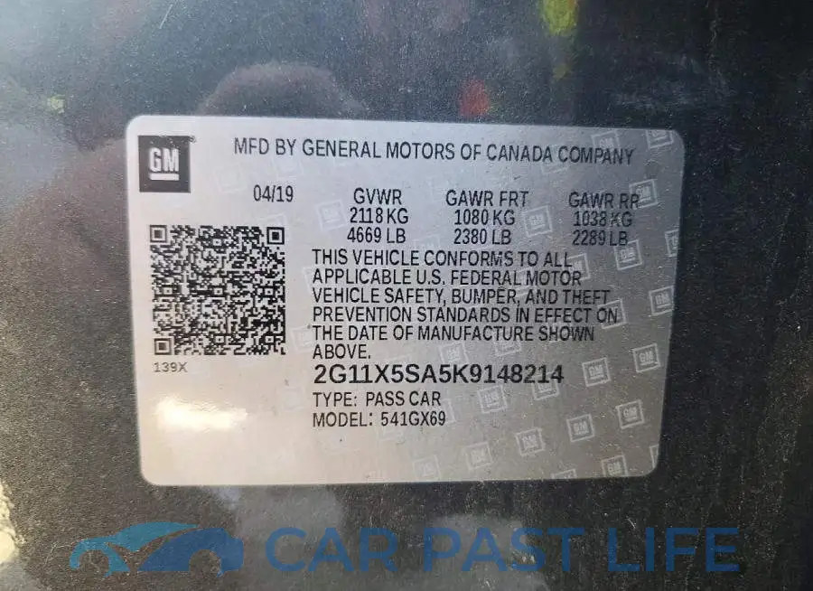 2G11X5SA5K9148214# 12