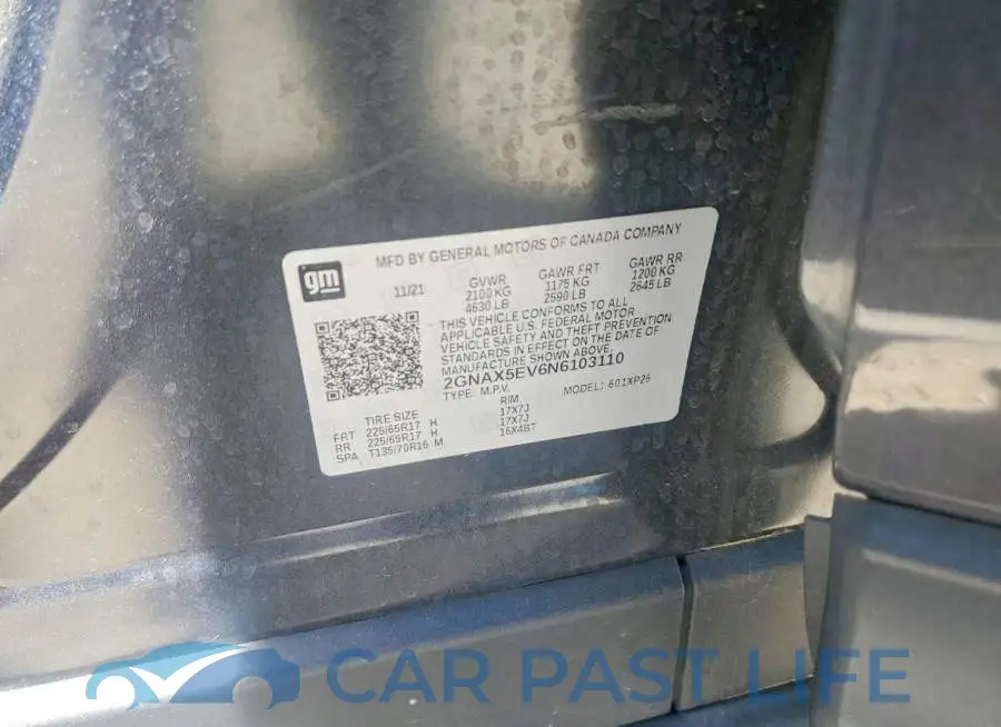 2GNAX5EV6N6103110# 13