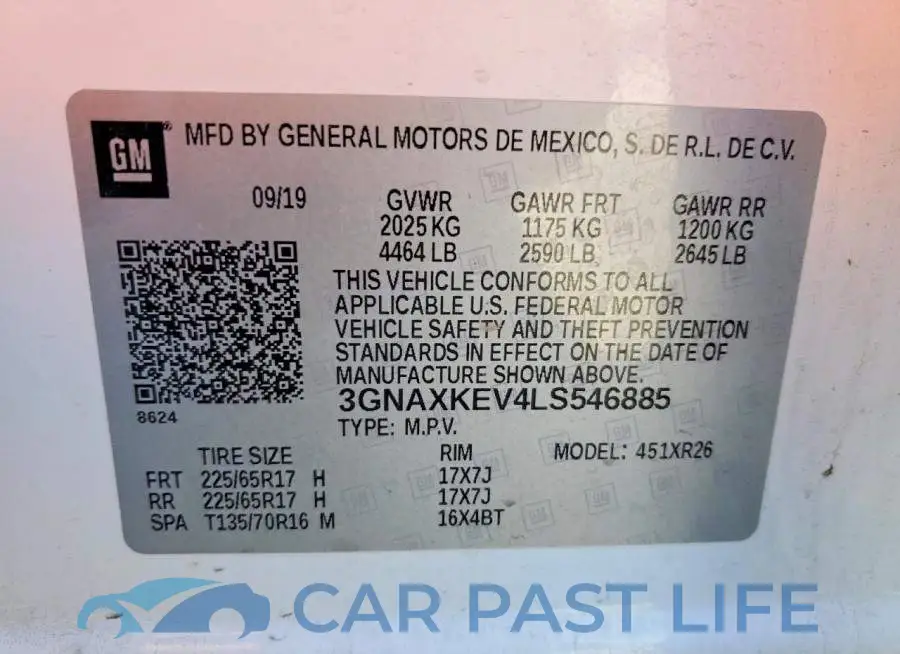 3GNAXKEV4LS546885# 13