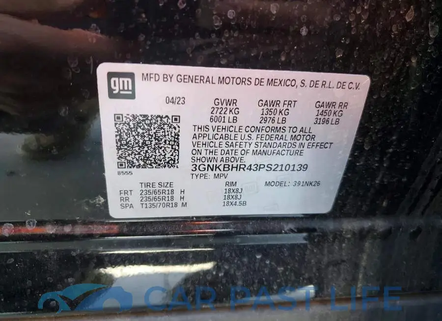 3GNKBHR43PS210139# 13